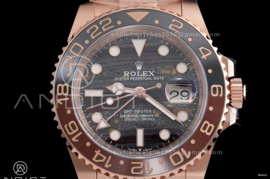 Sh3285 Tiger RG Oyster 126715 Master Iron GMT Edition ARF Bracelet CHNR on Dial Best II 0522